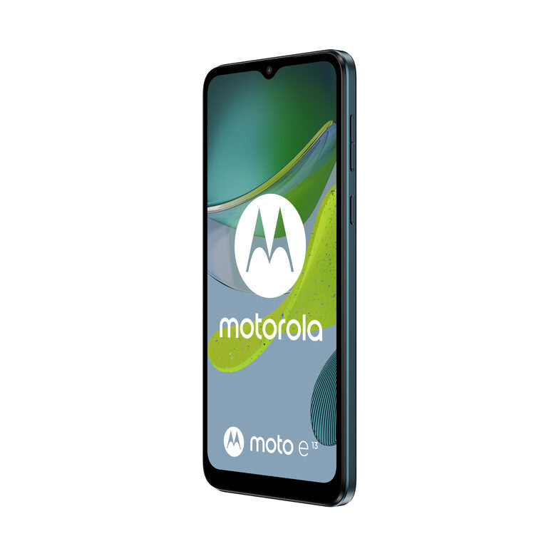 Motorola moto e13 (batteria 5000 mAH, Dolby Atmos Stereo Speakers, 13MP, 2/64 GB espandibile, Display 6.5" HD+, Dual SIM, Android 13)