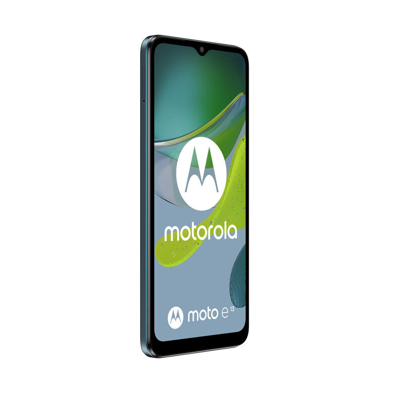 Motorola moto e13 (batteria 5000 mAH, Dolby Atmos Stereo Speakers, 13MP, 2/64 GB espandibile, Display 6.5" HD+, Dual SIM, Android 13)
