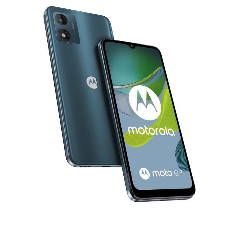Motorola moto e13 (batteria 5000 mAH, Dolby Atmos Stereo Speakers, 13MP, 2/64 GB espandibile, Display 6.5" HD+, Dual SIM, Android 13)