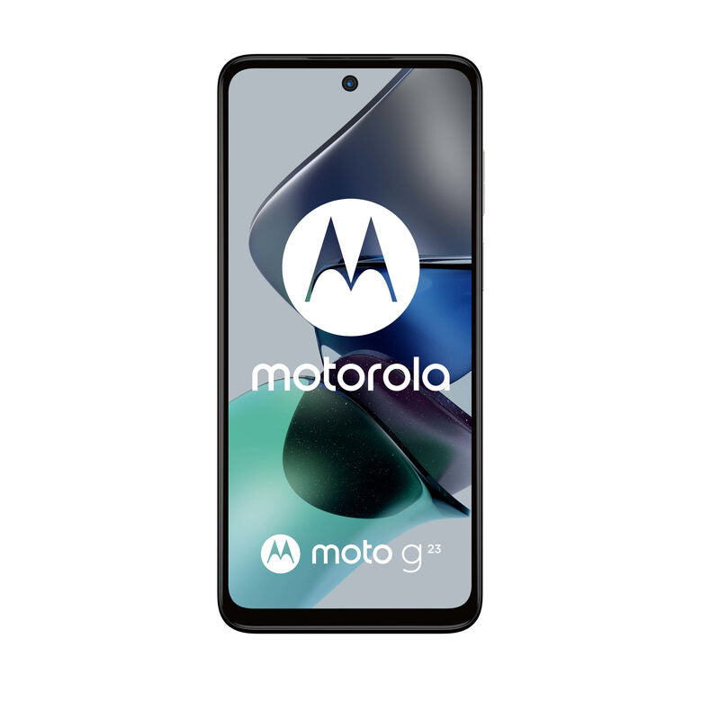 Motorola moto g23 (tripla fotocamera 50 MP, batteria 5000 mAH, Dolby Atmos Stereo Speakers, 8/128 GB espandibile, Display 6.53" 90Hz, NFC, Dual SIM, Android 13), cover inclusa