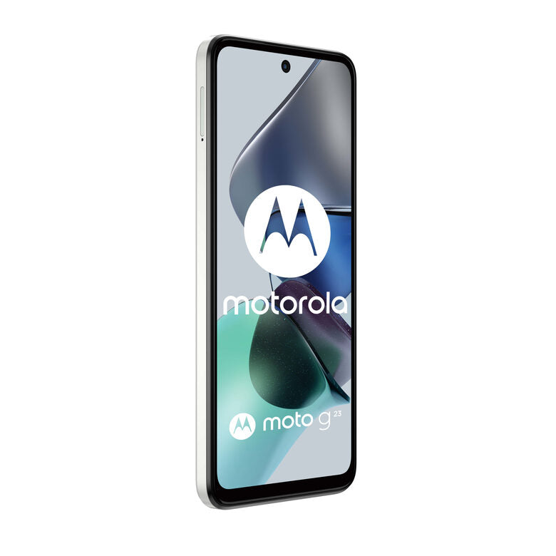 Motorola moto g23 (tripla fotocamera 50 MP, batteria 5000 mAH, Dolby Atmos Stereo Speakers, 8/128 GB espandibile, Display 6.53" 90Hz, NFC, Dual SIM, Android 13), cover inclusa