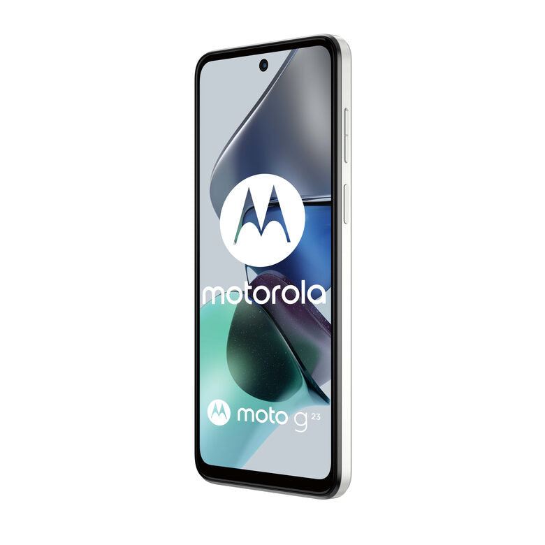 Motorola moto g23 (tripla fotocamera 50 MP, batteria 5000 mAH, Dolby Atmos Stereo Speakers, 8/128 GB espandibile, Display 6.53" 90Hz, NFC, Dual SIM, Android 13), cover inclusa