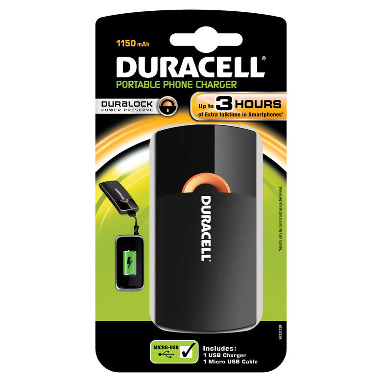 Duracell Mobile Charger Nero Interno, Esterno