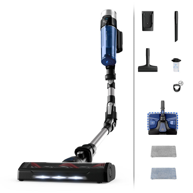 Rowenta X-Force Flex 9.60 RH20C0 Argento, Blu Senza sacchetto