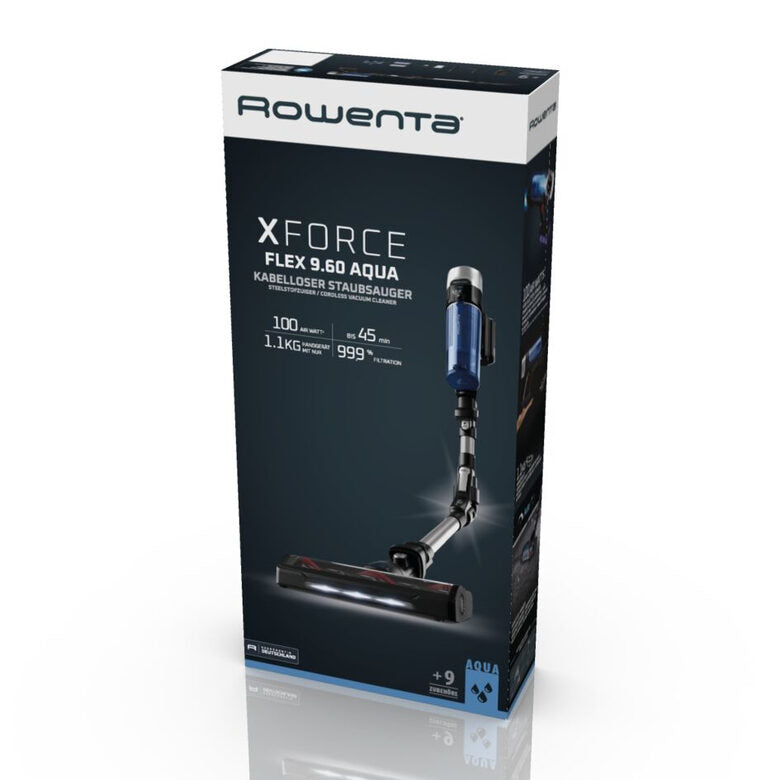 Rowenta X-Force Flex 9.60 RH20C0 Argento, Blu Senza sacchetto