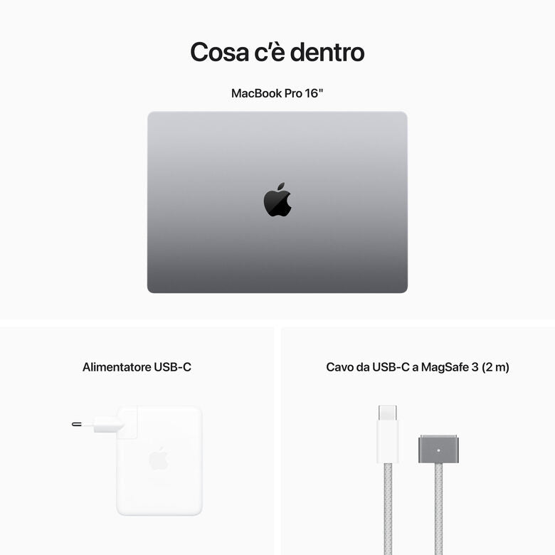Apple MacBook Pro 16'' M2 Pro core: 12 CPU 19 GPU 1TB SSD - Grigio Siderale