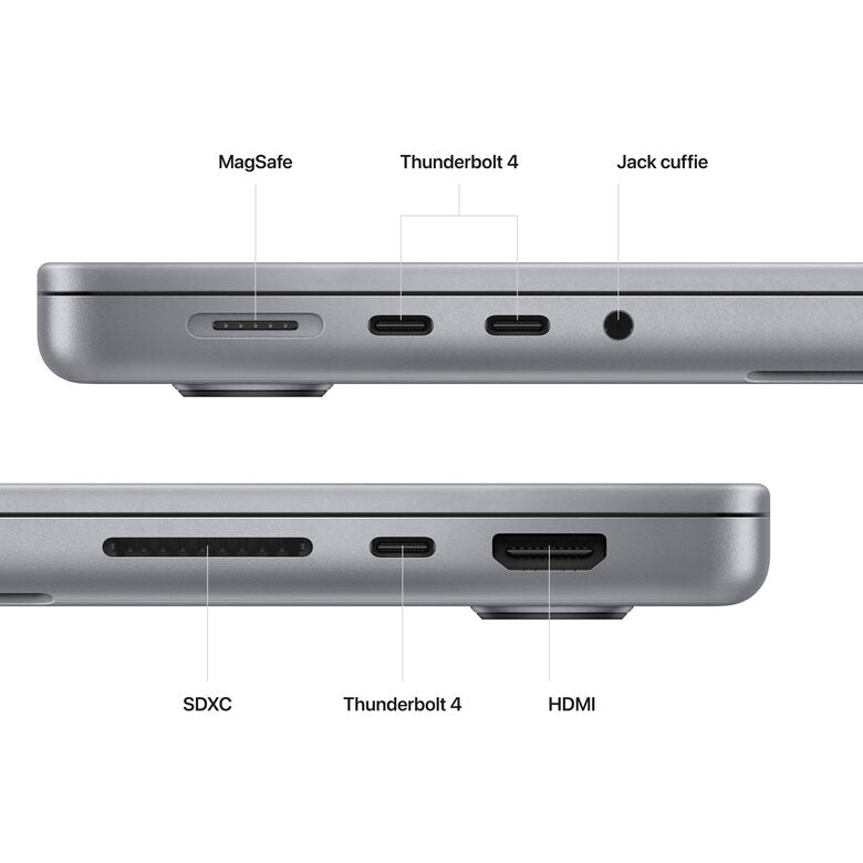 Apple MacBook Pro 14'' M2 Max core: 12 CPU 30 GPU 1TB SSD - Grigio Siderale