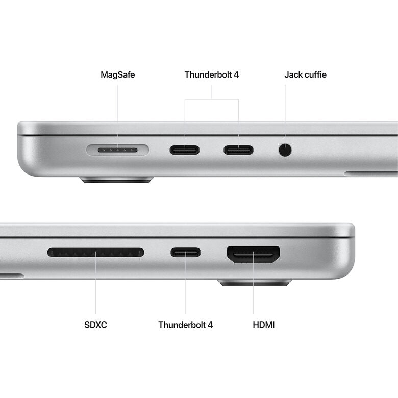 Apple MacBook Pro 14'' M2 Pro core: 12 CPU 19 GPU 1TB SSD - Argento