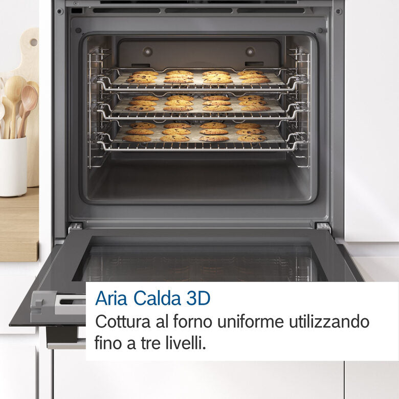 Bosch Serie 2 HBA172BS0 Forno a Incasso 71 L 3600 W A Nero, Acciaio inossidabile