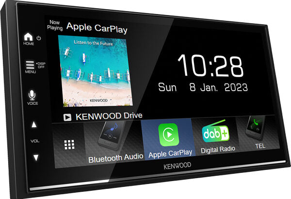 Kenwood DMX7722DABS Ricevitore multimediale per auto Nero Wi-Fi Bluetooth