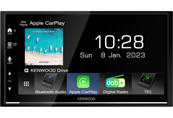 Kenwood DMX7722DABS Ricevitore multimediale per auto Nero Wi-Fi Bluetooth