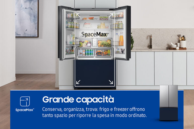 Samsung RF24BB660E2M Frigorifero Side By Side Libera Installazione 3 Porte BESPOKE  Beverage Center 674L