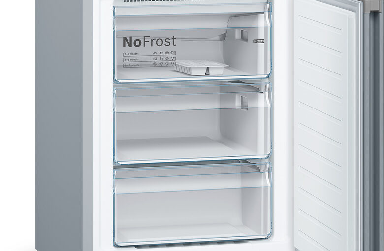 Bosch Serie 4 KGN392LDC frigorifero con congelatore Libera installazione 368 L D Acciaio inossidabile