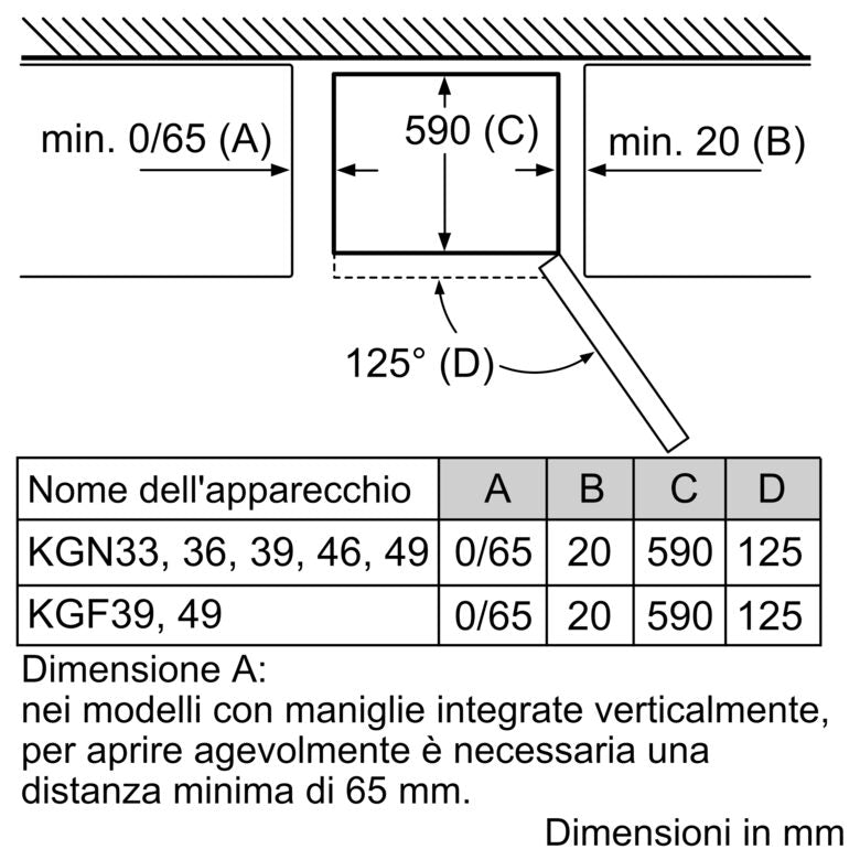 Bosch Serie 4 KGN392LDC frigorifero con congelatore Libera installazione 368 L D Acciaio inossidabile