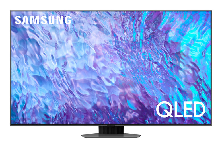 Samsung QE98Q80CATXZT Televisione Smart TV 98 Pollici Qled 4K Serie 8 Superslim Carbon Silver