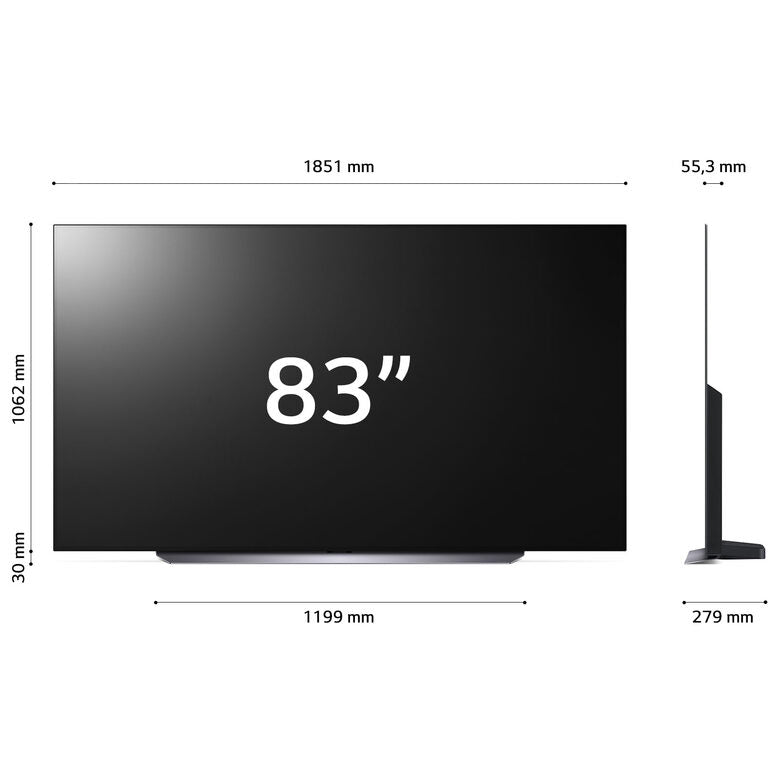 LG OLED evo 83'' Serie C3 OLED83C34LA, TV 4K, 4 HDMI, SMART TV