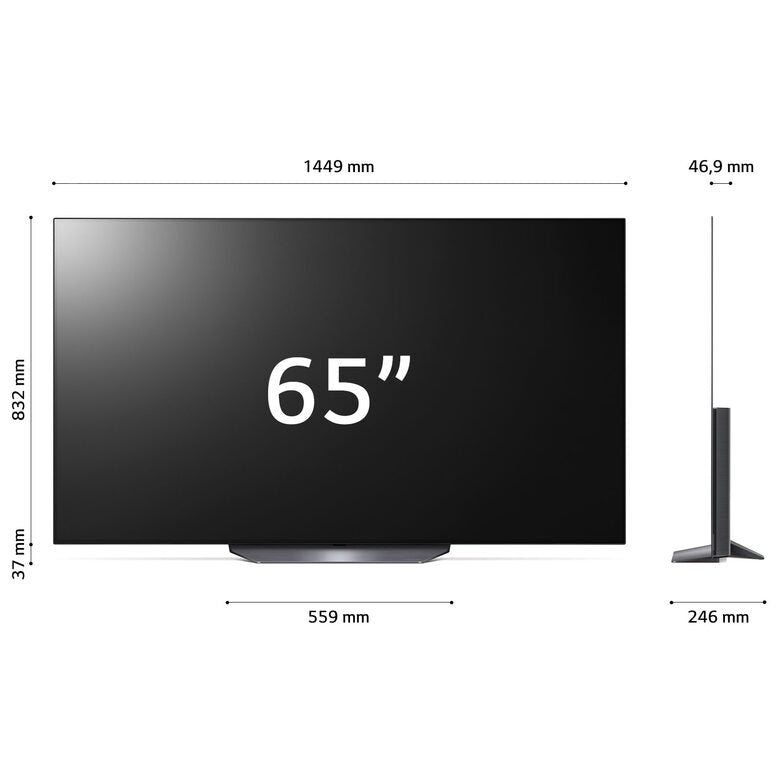 LG OLED 65'' Serie B3 OLED65B36LA, TV 4K, 4 HDMI, SMART TV