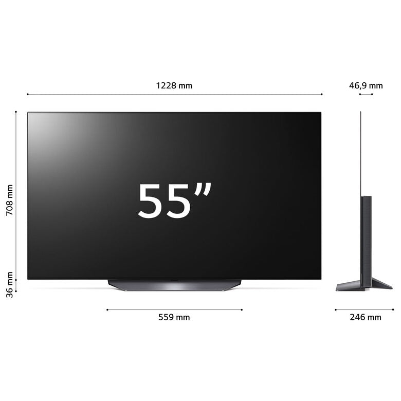 LG OLED 55'' Serie B3 OLED55B36LA, TV 4K, 4 HDMI, SMART TV