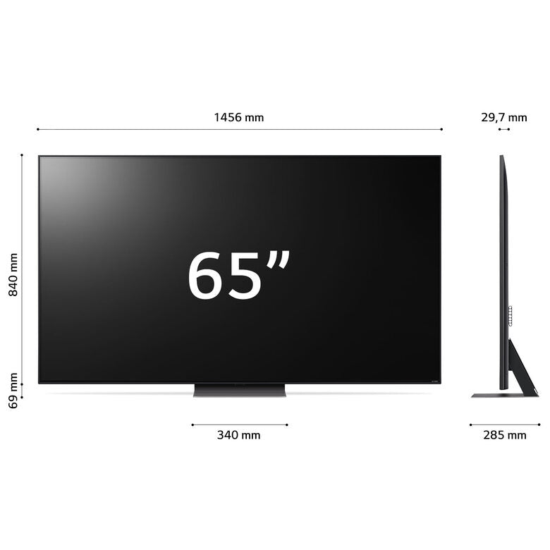 LG QNED 65'' Serie QNED82 65QNED826RE, TV 4K, 4 HDMI, SMART TV