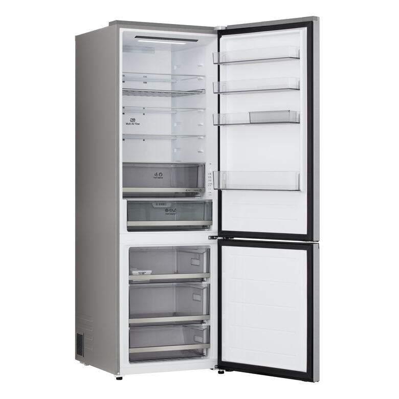 LG GBBW322DPY Frigorifero Combinato A Libera Installazione, Total No Frost, Fit & Max, AI Fresh E Saving Mode, Wi-Fi, Classe C, Prime Silver