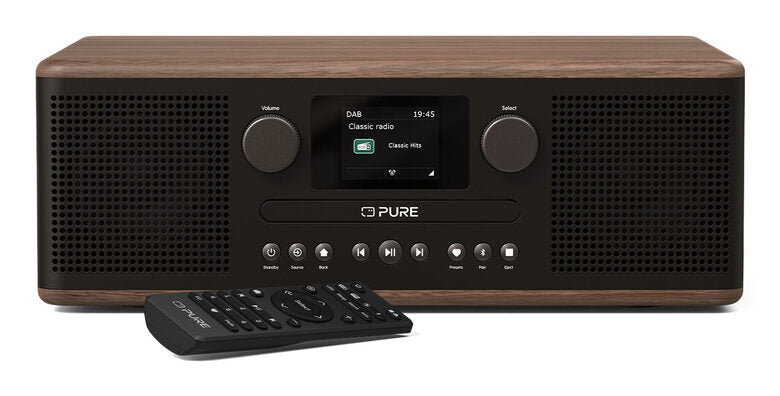 Pure Classic C-D6 Portatile Digitale Nero, Noce