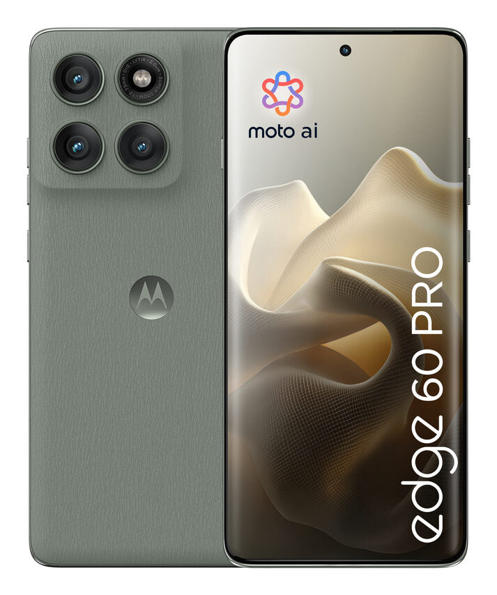 Motorola edge 60 pro con Moto AI (12/512GB, Fotocamera 50+50+10MP, selfie 50MP, Display 6.67" pOLED 120Hz, MediaTek Dimensity 8350, batteria 6000mAh, ricarica 90W, Android 15), PANTONE Shado