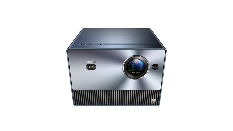 Hisense Mini videoproiettore Proiettore Triplo Laser 4K C1, da 65" fino a 300", Proiezione Tiro lungo, Smart TV VIDAA U6, Wifi, Bluetooth, Dolby Vision, Audio JBL Dolby Atmos, 1600 ANSI lume