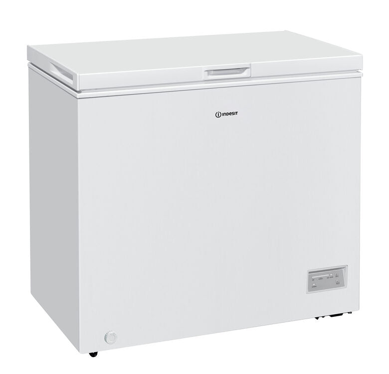 Indesit INCF 1984 E Congelatore orizzontale a libera installazione, Statico , 90 cm, Classe E, Bianco, 40 db, h 85cm