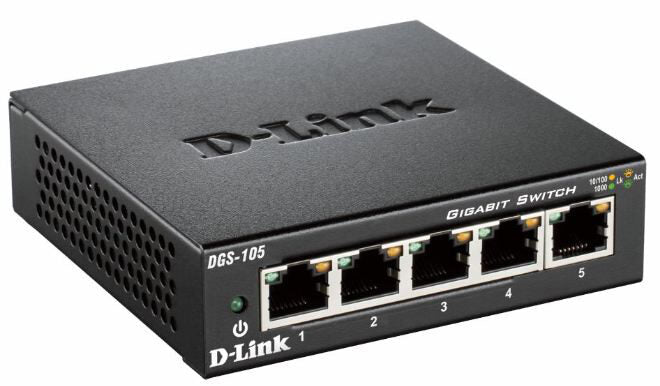 D-Link DGS-105 L2 Gigabit Ethernet Nero