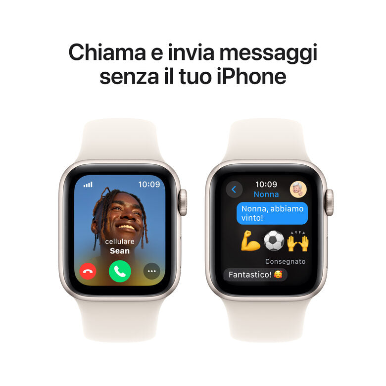 Apple Watch SE GPS + Cellular 40mm Cassa Alluminio Galassia con Galassia Sport Band - M/L