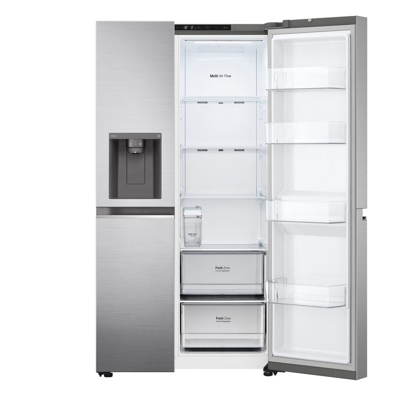 LG GSLV71PZRC Frigorifero Side-by-Side, Classe C, 635L, Wi-Fi, Senza allaccio, Inox