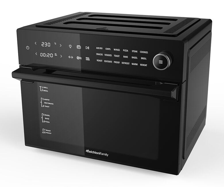 Melchioni Benedetta Friggitrice ad Aria Calda Singolo 30 L Indipendente 1800 W Nero