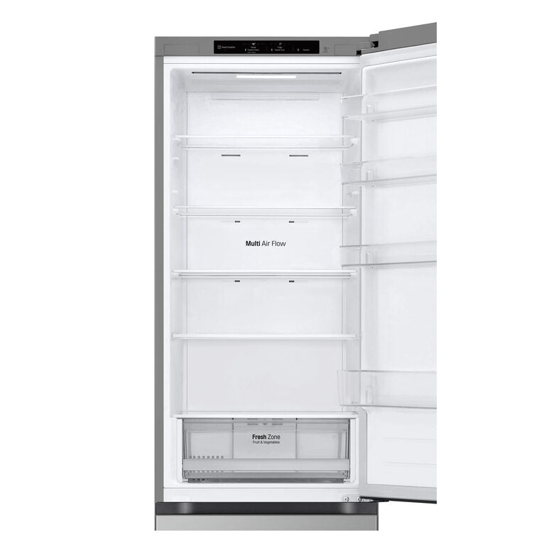 LG GBV22L0EPY Frigorifero combinato, Classe E, 387L, Door Cooling, Smart Diagnosis, Total No Frost | Prime Silver