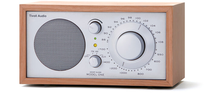 Tivoli Audio Model One Portatile Analogico Ciliegio, Argento