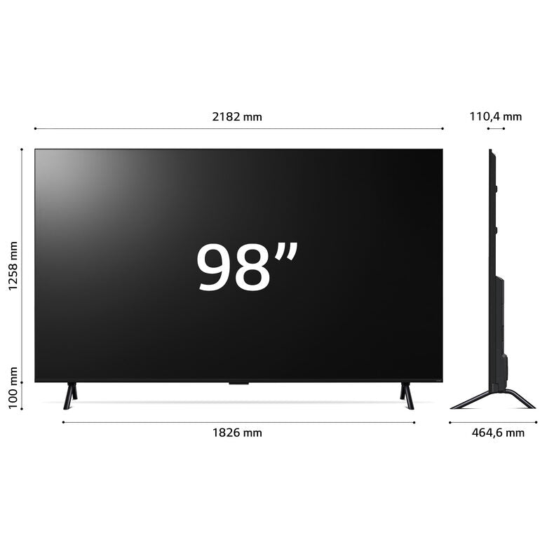 LG UHD AI 98'' Serie UT91 98UT91006LA, TV 4K, 4 HDMI, SMART TV 2024