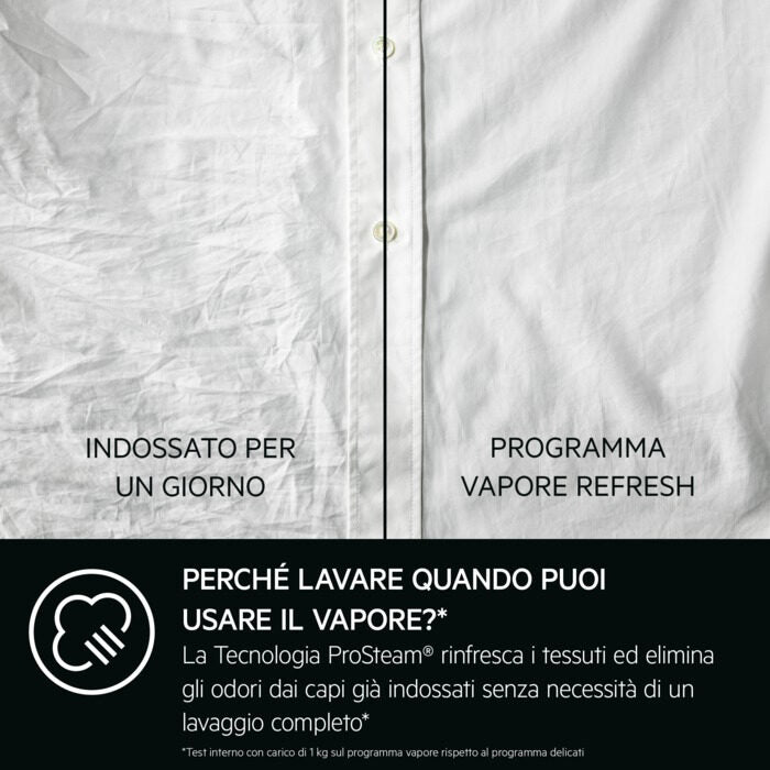 AEG LR7FD104V  Serie 7000 Lavatrice A Libera Installazione 10 Kg, Prosteam® Universaldose Precise Wash, 1400 Giri, Classe A, Bianco