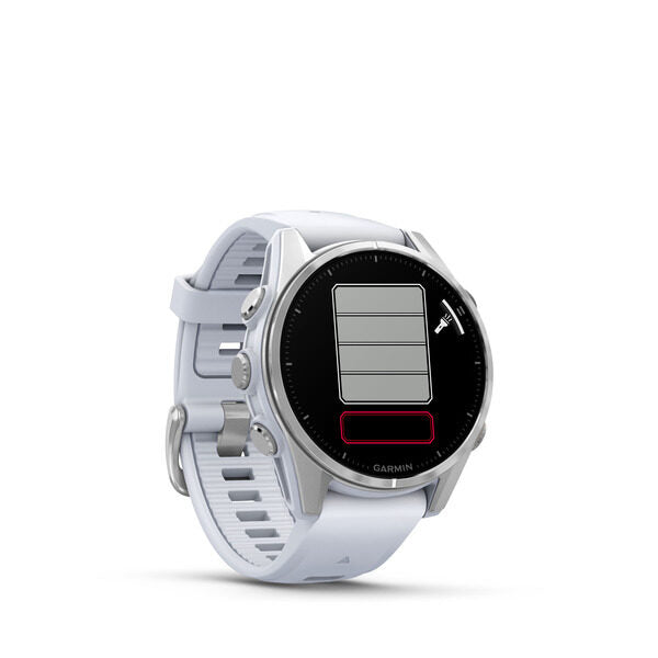 Garmin Fenix 8 3,3 cm (1.3") AMOLED 43 mm Digitale 416 x 416 Pixel Touch screen Argento Wi-Fi GPS (satellitare)