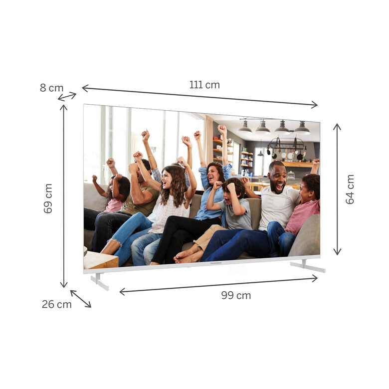 Thomson 50UG4S14W TV 127 cm (50") 4K Ultra HD Smart TV Wi-Fi Bianco