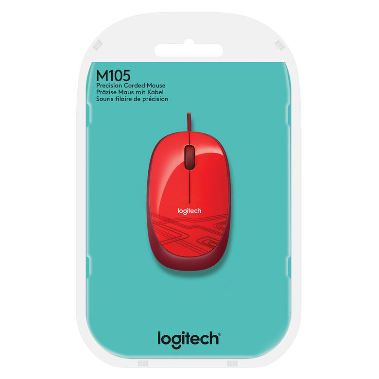 Logitech M105 mouse Ambidestro USB tipo A Ottico 1000 DPI