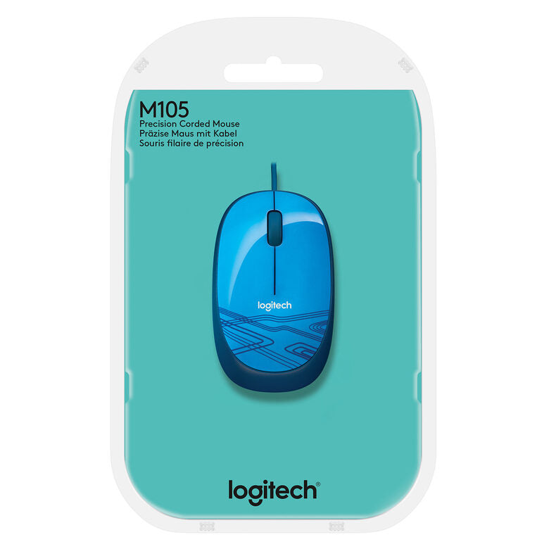 Logitech M105 mouse Ambidestro USB tipo A Ottico 1000 DPI