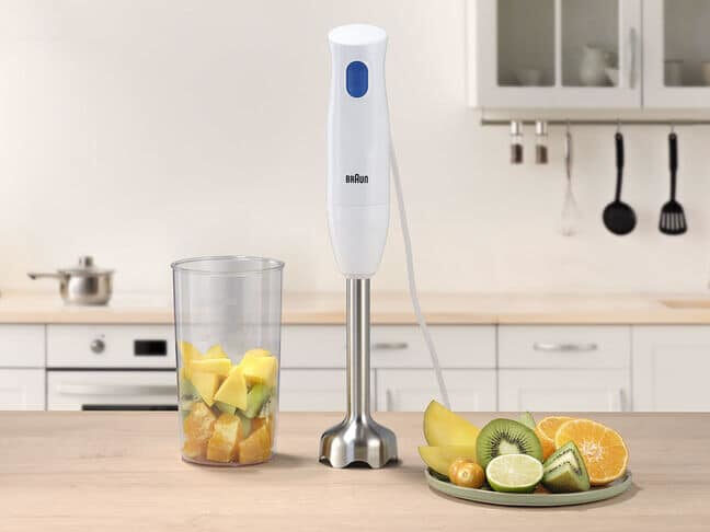 Braun MultiQuick 1 MQ10.001M 0,6 L Frullatore ad immersione 450 W Blu, Bianco
