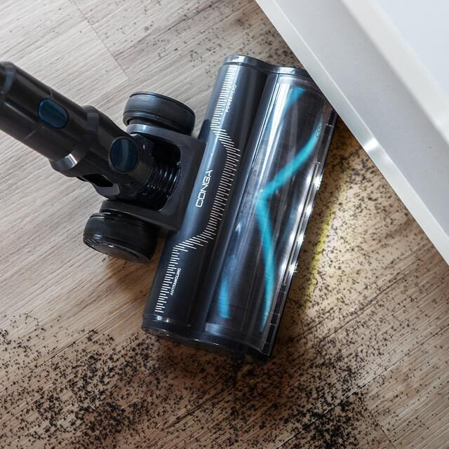 Cecotec Conga Rockstar RS50 Aspirapolvere elettrica Batteria Secco Sacchetto per la polvere 0,5 L 400 W Nero, Blu 2200 Ah