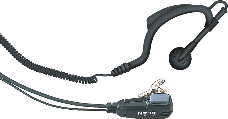 Midland MA 21-L Auricolare Cablato A clip Nero