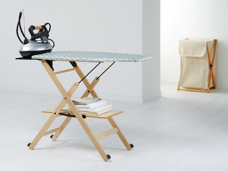 Foppapedretti Devil porta biancheria Rettangolare Faggio, Cotone, Plastica Beige, Nero, Noce