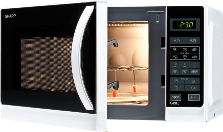 Sharp Home Appliances R-642 WW Superficie piana Microonde con grill 20 L 800 W Bianco