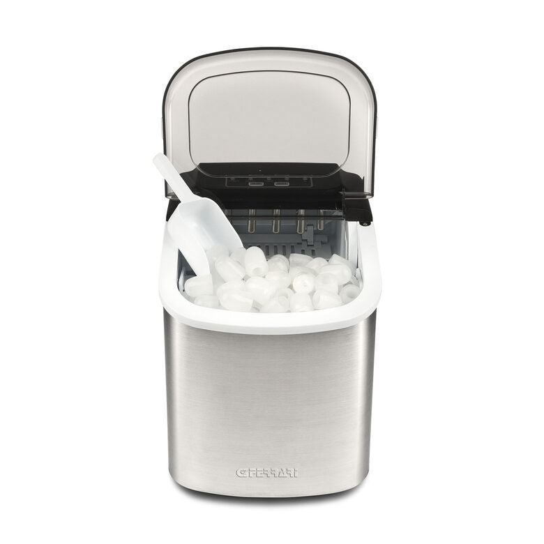 G3 Ferrari ARTIKO Macchina per ghiaccio portatile 12 kg/24h Nero, Acciaio inox