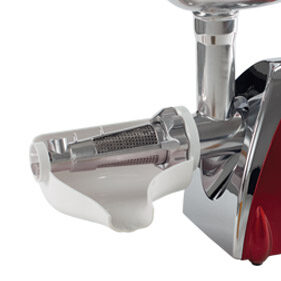 DCG Eltronic Tritacarne e passapomodoro FWP2696 1200W Rosso, Acciaio inossidabile