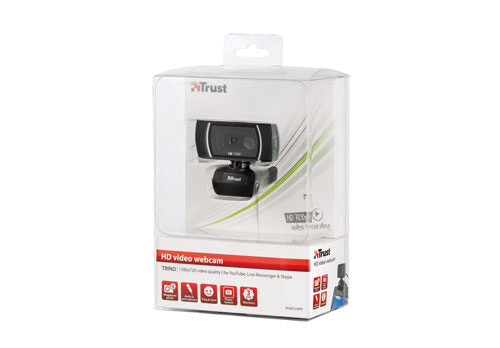Trust Trino HD Video webcam 8 MP USB Nero