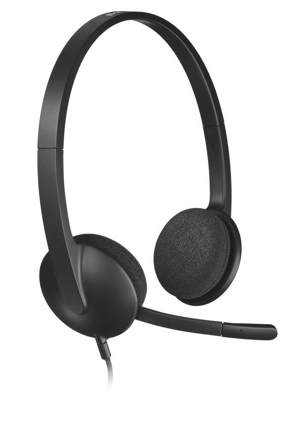 Logitech H340 USB Computer Headset Auricolare Cablato A Padiglione Ufficio USB tipo A Nero