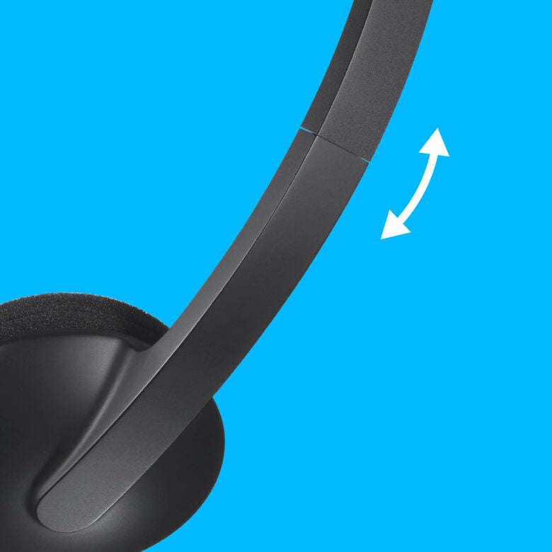 Logitech H340 USB Computer Headset Auricolare Cablato A Padiglione Ufficio USB tipo A Nero